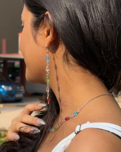 Flora Necklace with Earrings