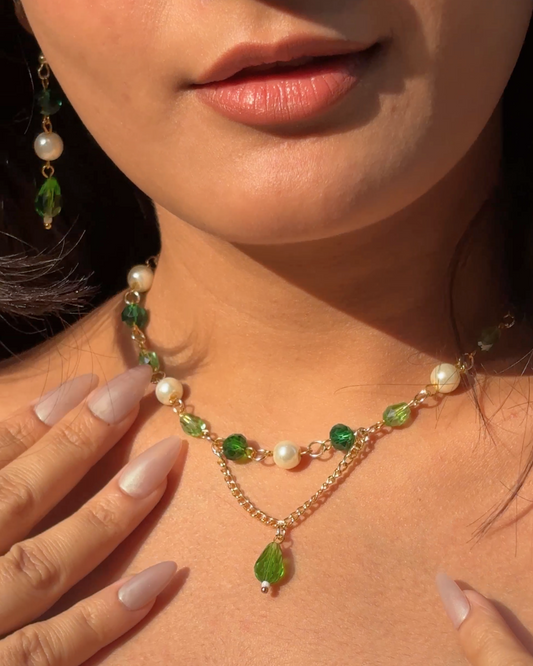 Tinker Bell Necklace with Earrings