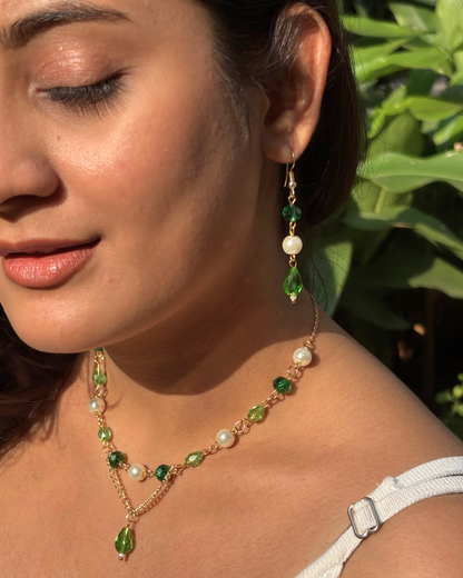 Tinker Bell Necklace with Earrings