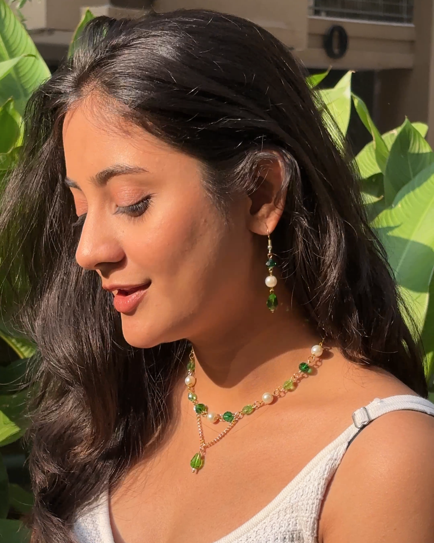 Tinker Bell Necklace with Earrings