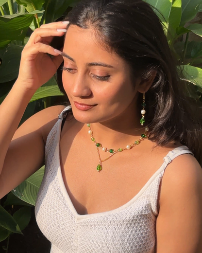 Tinker Bell Necklace with Earrings