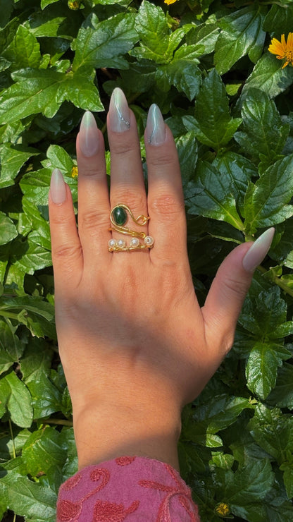 Mango Pearl Ring