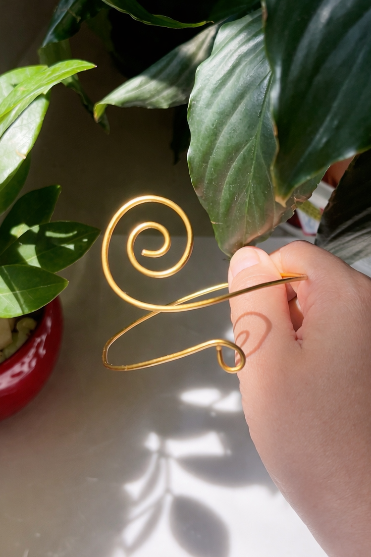 Golden Spiral Armcuff